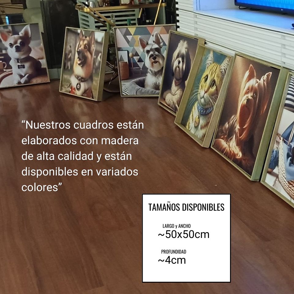Cuadros De Mascotas Multitem&aacute;tica Personalizables 09